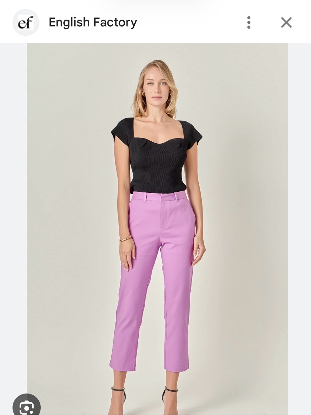 English Factory Lilac trousers